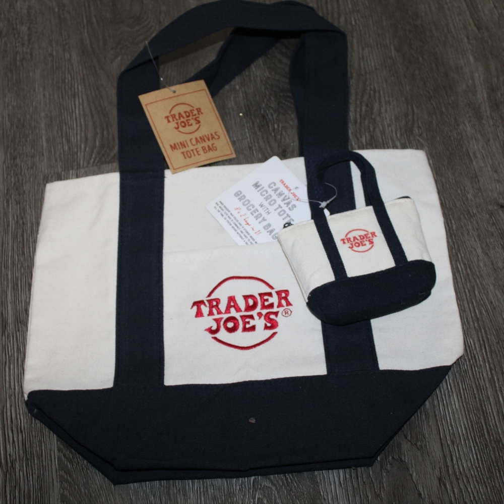 Black and White Canvas Tote Bag